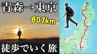 【悶絶】総距離807km | 青森から東京まで歩く旅 / 0日目・スタート地点までの移動【蒸発紀行Season2】