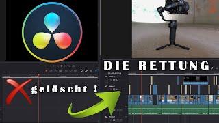 Davinci Resolve 18 Version Projekte wiederherstellen / Backups Projekte Sichern und zurückholen