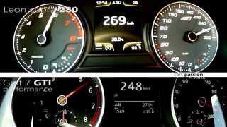 Golf 7 GTI vs Leon Cupra 280 - Winner is?