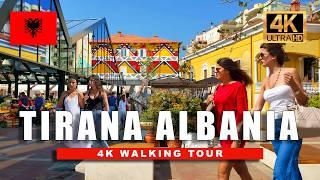 4K Tirana, Albania Walking Tour  Summer Walkthrough Central Tirana - 4K HDR 60fps