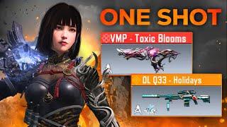 *I MADE BEST NO RECOIL VMP-TOXIC BLOOM MYTHIC LOADOUT ALONG WITH 1SHOT DLQ IN INTENSE SOLO vs SQUADS