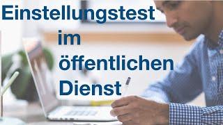 Einstellungstest öffentlicher Dienst | Aufgaben und Themen | www.beamtentest-vorbereitung.de