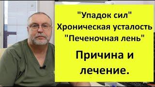 Хроническая усталость, упадок сил, "печеночная лень". Почему возникает и что делать.