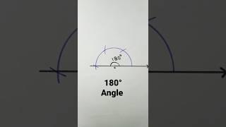 180 degree angle with compass