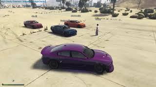 GTA 5 ROLEPLAY - HELLCAT CAR MEET ( THINGS GOT UGLY )