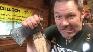 HOW TO REMOVE AND REHANG THE OLD AXE HANDLE