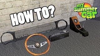 HOW TO INSTALL GT PARTS - MY SUMMER CAR