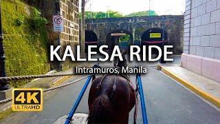 [4K] Intramuros Kalesa Ride 2024 | Arzobispo Street - Manila Cathedral | Island Times