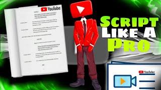 How to write script for youtube video (poor to genius)