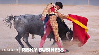 Why People Risk Their Lives To Kill Bulls That Don't Want To Fight | Risky Business | Insider News