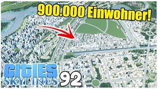 900.000 Einwohner | Cities Skylines 92 | 4k/60fps #citiesskylines