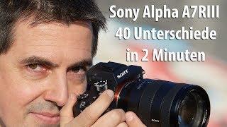 Sony Alpha A7R III: 40 Unterschiede zu der A7RII in 2 Minuten! (DEUTSCH)