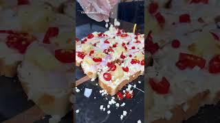 Pineapple wala Garlic Bread | India Street Food Shorts | YourBrownFoodie #shorts #shortsfeed