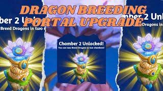 Merge Dragons! Dragon breeding: portal upgrade, chamber 2 unlocked