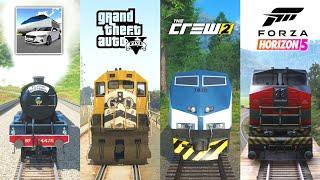 3D Driving Class Train vs The Crew 2 Train vs Forza Horizon 5 & 4 Train vs GTA 5 Train