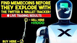 How I Made $500 In 5 Minutes Trading MEMECOINS! (Twitter & Wallet Tracker Combo)