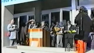 Protest rally against building of NPP-Belene, Svishtov 1990, Part 1
