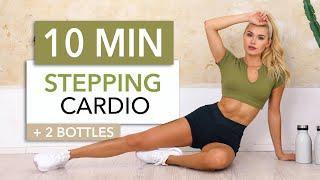 10 MIN STEPPING CARDIO - walk 1100 steps in a fun way  I Medium Intensity