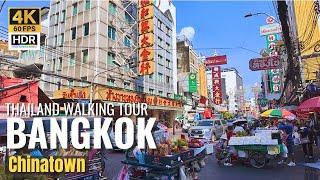 Exploring Bangkok Chinatown During Daytime | Thailand [4K HDR]