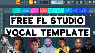 FREE FL Studio 21 recording template for mixing vocals (FREE DOWNLOAD)