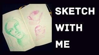 #sketchwithme l скетч цветными карандашами