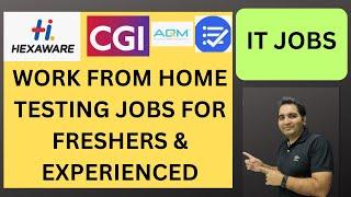 WFH Testing Jobs | Manual Testing| Fresher Jobs| Rd Automation Learning