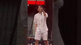 220416 TAE during SOUNDCHECK ‘Apanman’ fancam 방탄소년단 BTS PTD on stage Las Vegas Day 4