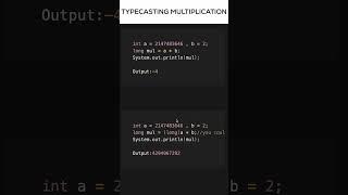 Typecasting Multiplication #shorts