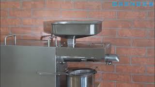 Castor seeds oil extractor, Stainless steel automatic cold press oil machine,  Castor oil press