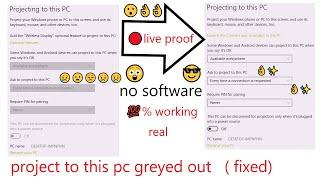 (Fixed) project to this pc greyed out in computer 100%working |Be Happy Ever Happy|