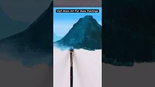 Mountain River Landscape Painting | #acrylicpainting #landscapepainting #painting #easypainting