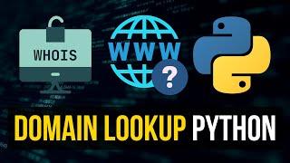 WHOIS Domain Lookup Tool in Python