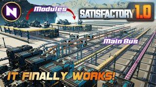 How To Build A MAIN BUS: Easy, Aesthetic, Expandable & Modular | 04 |  Satisfactory 1.0 | Lets Play