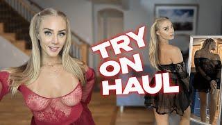 4K TRANSPARENT See-Through Dresses TRY ON HAUL With Paige Summers