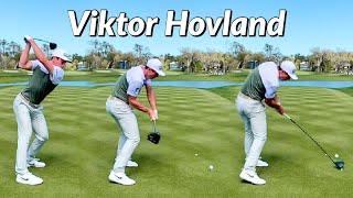 Viktor Hovland Golf Swing 2021 - Iron & Driver SLOW MOTION 240Fps HD