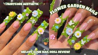 XL FLOWER GARDEN POLYGEL NAILS 🪴 | Polygel Application For Beginners | Flowercore Aesthetic Nails