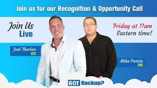 Welcome to Friday Mornings GotBackup Webinar