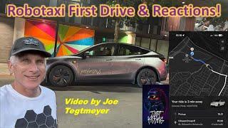 What is a Tesla Robotaxi Like? Follow along on this World Premier First Drive!