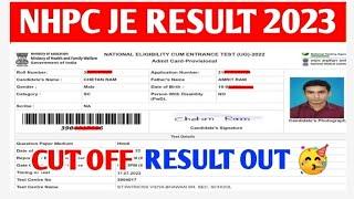 NHPC JE RESULT 2023 | NHPC JE CUT OFF 2023 | How To Check NHPC JE RESULT 2023