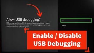 REDMI Smart Google TV : How to Enable or Disable USB Debugging Mode