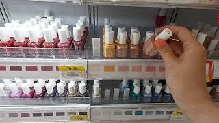 ASMR  Walmart NAIL POLISH SHELF ORGANIZATION | July 2021 | Noisy Shopping