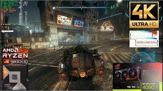 Batman Arkham Knight 4K Gameplay / STRIX RTX 4090 / AMD Ryzen 7 9800X3D