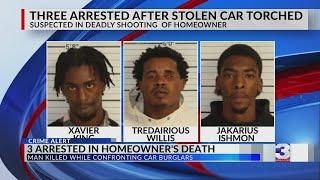 3 arrested after homeowner who confronted them killed