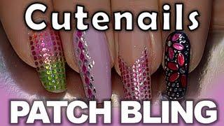 Nail  "Bling" patch art by cute nails