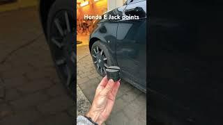 Honda E Jack points and tyre change