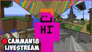 Speed Running Items In ICONIC Old Minecraft Maps! camman18 Full Twitch VOD