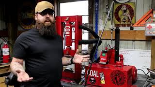 Coal Ironworks 12 Ton Press- 3 Months in review Video! from the average modern blacksmith. IT ROCKS!