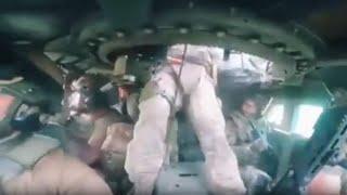 Salta in aria un fuoristrada Humvee ucraino: il video del combattimento dall’interno