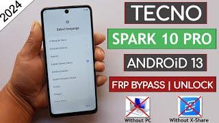 Tecno Spark 10 Pro (KI7) Frp Bypass Android 13 Without X-Share Share / Fix-Apps Not Install || NO PC