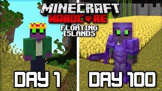 I Survived 100 Days Of Hardcore Minecraft, In A Floating Islands Only World...